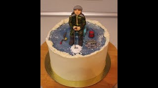 Торт из мастики рыболов