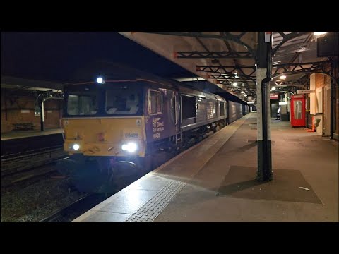 DRS 66428 working 4M36 TESCOLINER to Daventry powering up Passing through worcester shrub hill 