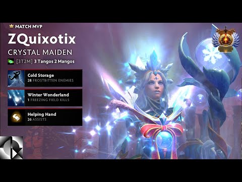 Crystal Maiden 5 Support - Immortal Gameplay #13 (3 Oct 2020 Stream) | 7.27d