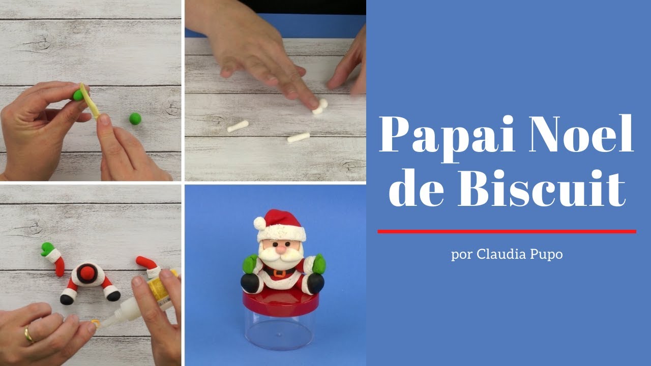 Papai Noel de Biscuit - por Claudia Pupo