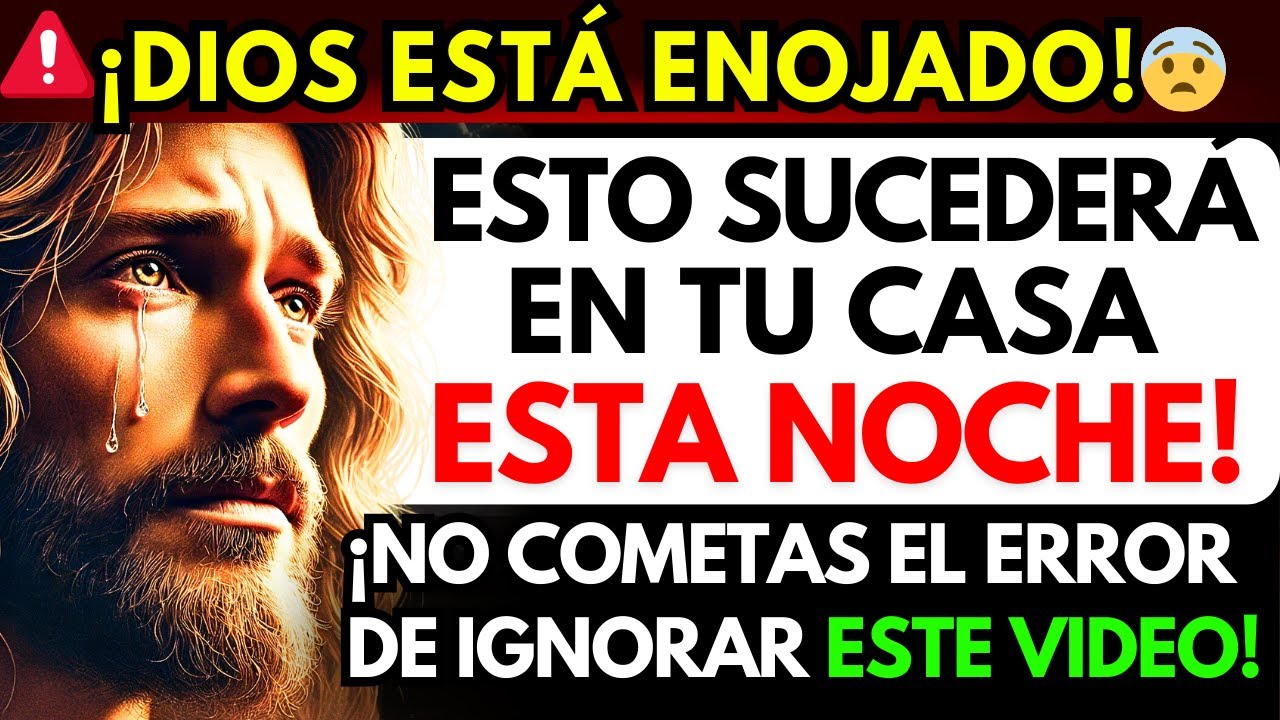 DIOS DICE: ESTOY ENOJADO - NO COMETAS EL ERROR DE IGNORAR ESTO! ⚠️ ALGO GRANDE ESTÁ POR SUCEDER...