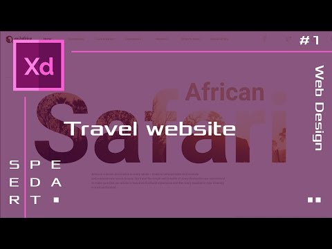 Travel Website Design - [ Adobe XD Speed Art #1 ]