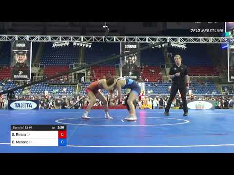 122 Lbs Consi Of 32 #1 - Samantha Rivera, California Vs Olivia Moreno, Texas Ebee
