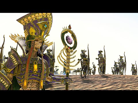 DAEMONS OF CHAOS vs TOMB KINGS - TotalWar Warhammer cinematic battle