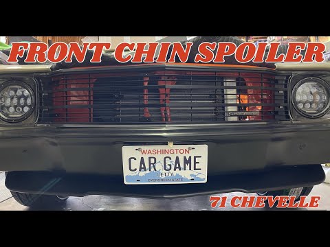 71 Chevelle Front Chin Spoiler Install | Spoilers By Randy