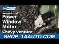 How To Install Replace Power Window Motor Chevy ...