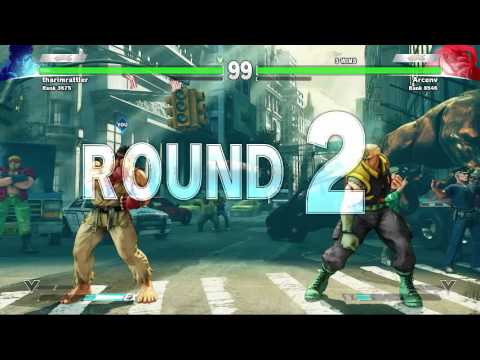 SFV Ryu vs Nash ( tharimrattler vs Arcenv ) Beta 4 ranked