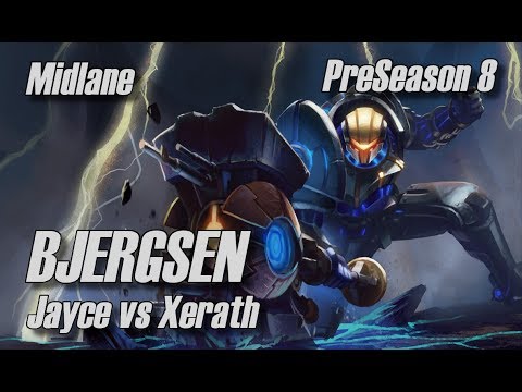 Bjergsen - Jayce vs Xerath Midlane - PreSeason 8