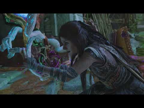 God of War Ragnarok - Freya finds her curse which binds her to Midgard and breaks free