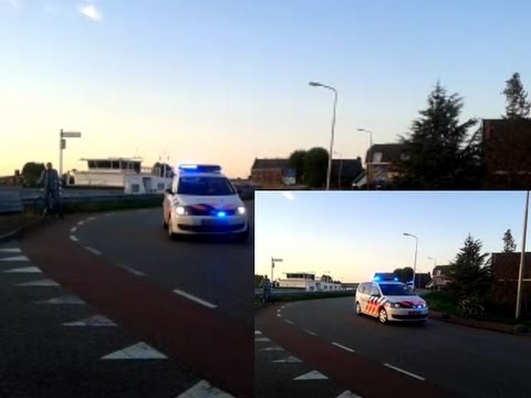 29/08/13 Prio 1 2x Politie Noodhulp Met Spoed Door Ouderkerk a/d IJssel