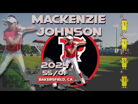 2024 Mackenzie Johnson Shortstop and Outfield, Softball Skills Video - Firecrackers Keene