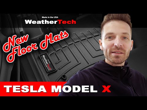 TESLA MODEL X ALL WEATHER FLOOR MATS REVIEW | WeatherTech Floor Mat Liners - Are They The Best?
