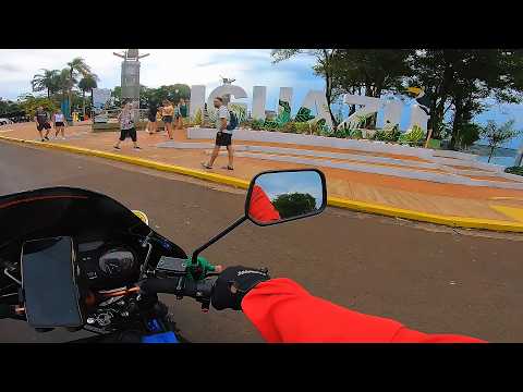 EMPIEZA LA LOCURA: DE YAPEYU ALA TRPLE FRONTERA EN MOTO LA CG LLEGO A PUERTO IGUAZU