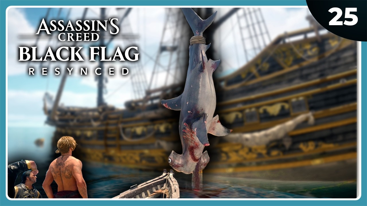 ACBF #25 | CAZANDO TIBURONES | ASSASSIN'S CREED BLACK FLAG RESYNCED Gameplay Español