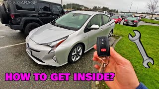 How to Open Toyota Prius with a Dead Battery! Not so Easy!