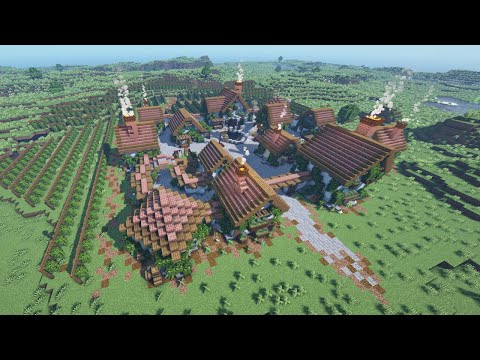 Minecraft Timelapse | Italian Village & Vineyard
