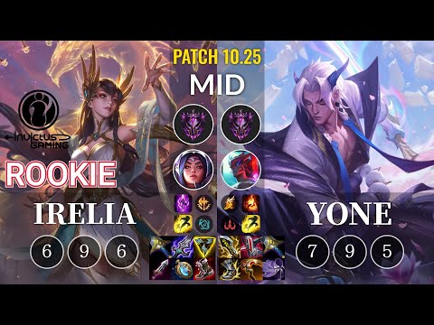 IG Rookie Irelia vs Yone Mid - KR Patch 10.25