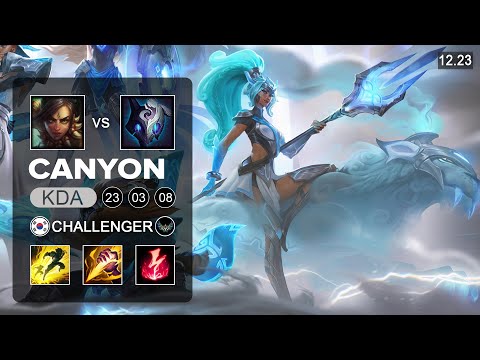 DWG Canyon Nidalee vs Kindred Jungle - KR Challenger - Patch 12.23 Season 12