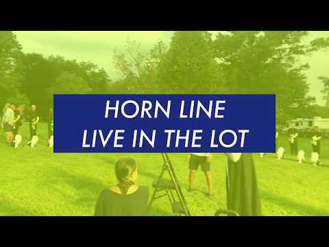 2019 Blue Devils Horn Line LIVE in the Lot