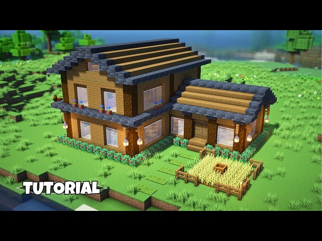 Spruce House | Survival Build! (+Tutorial, +DL)🏡43 Minecraft Map