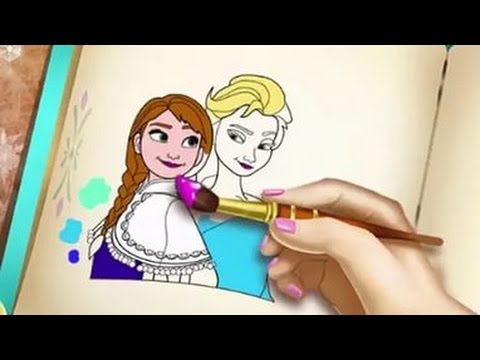 coloring book frozen обзор игры андроид game rewiew android