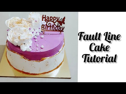 Fault Line Cake | Cake Tutorial | With Perfect Icing | #faultlinecake #cakedesign | Ruchika's World