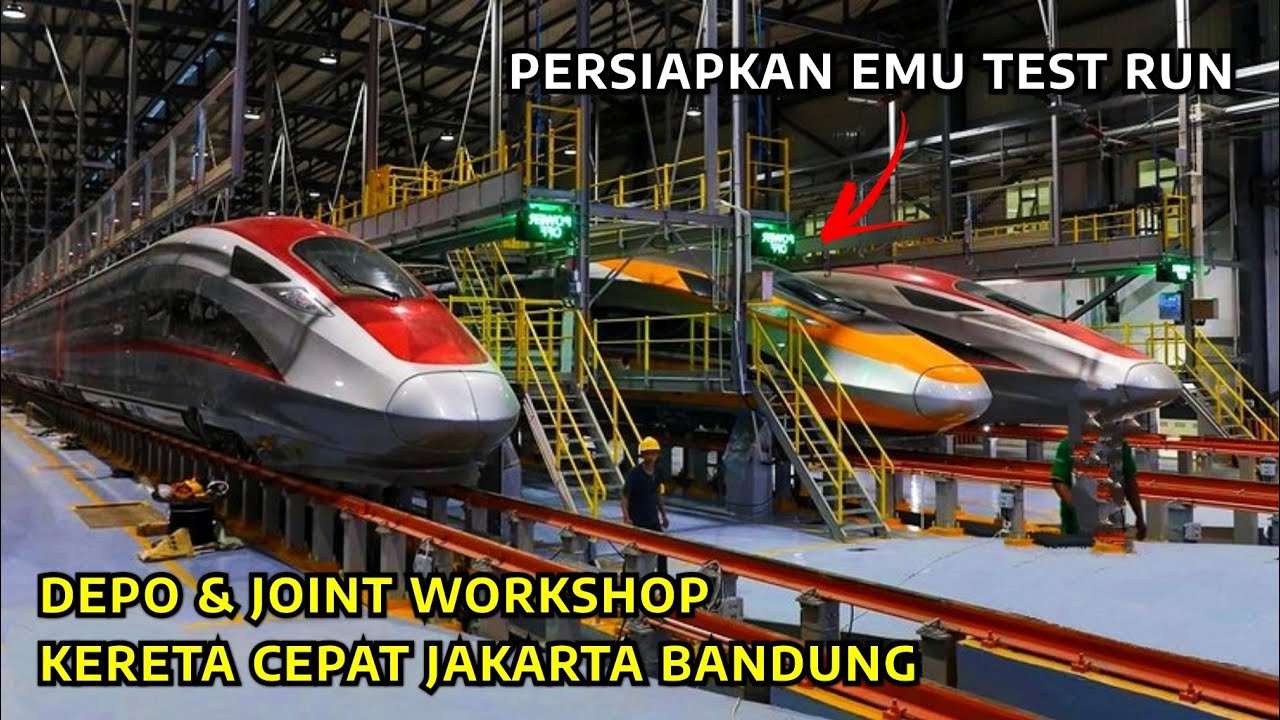 STERIL !!! Tak Ada Rangkaian Kereta Cepat di Luar Depo, Semua Dipersiapkan Utk UJI COBA