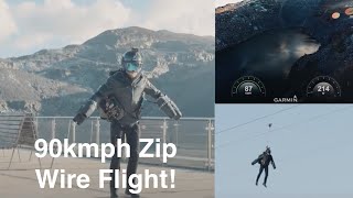Gravity Industries at Zipworld UK - high speed flight testing