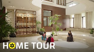 A Multigenerational Family Home in Tamil Nadu with Curves and Courtyards! (House Tour)
