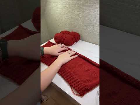 Мой первый свитер спицами, Часть 2 | перед лицевой гладью #knitting #knit #свитер