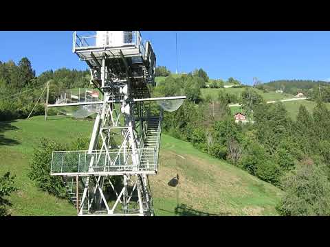 Luftseilbahn Brügg - Riedlig Bergfahrt