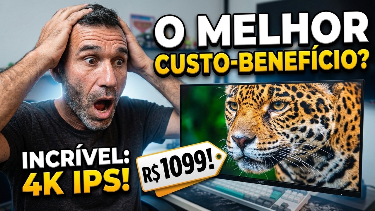 Miniatura da avaliação em vídeo de Monitor AOC 18.5" LED VGA e HDMI