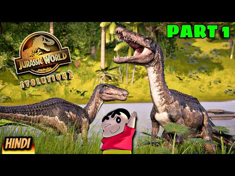 WELCOME TO JURASSIC PARK WITH SHINCHAN | JURASSIC WORLD EVOLUTION 2  PART #1 | IamBolt Gaming