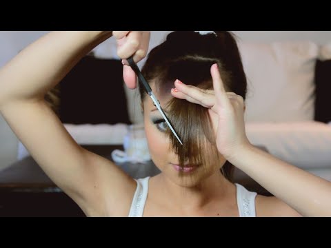How to Cut Perfect Side Swept Bangs at Home