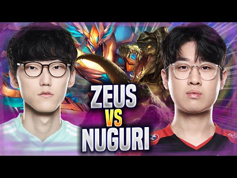 ZEUS vs NUGURI! - T1 Zeus Plays Renekton TOP vs DK Nuguri Aatrox! | Season 2022