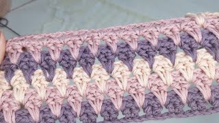 🍦Ice-cream Cone Crochet Stitch pattern 😋 Very Adorable Baby Blanket Idea