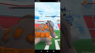Thundurus raid using super effective pokemons in Pokemon Go