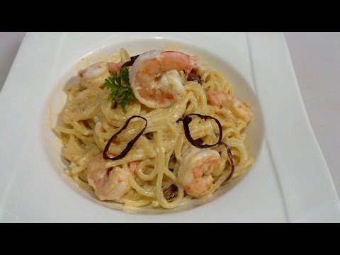 Recetas de pasta,  camarones,  ajillo, Receta # 18,  CAMARONES AL AJILLO Video