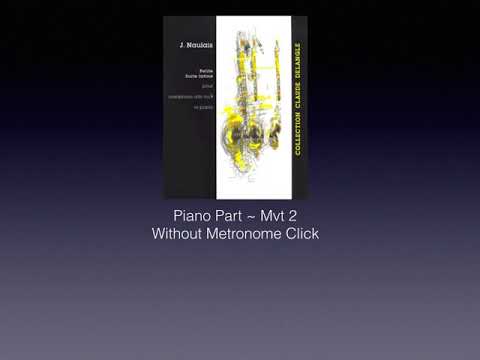 Jerome Naulais Petite Suite latine Mvt 2 Piano Accompaniment