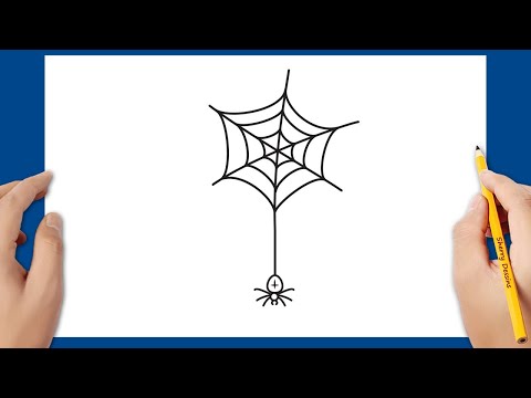 Halloween Dessin: Comment dessiner une toile d'araignée