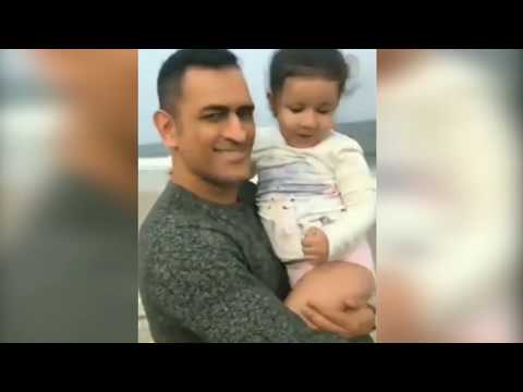 Ms.Dhoni Childish play with Ziva in Beach - Latest video