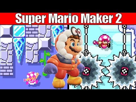Popular Snow/Ice Levels - Gameplay (Super Mario Maker 2)