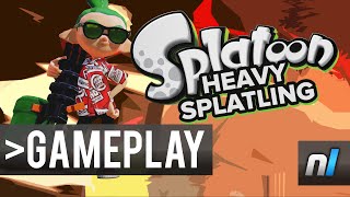 Splatoon: Heavy Splatling Gameplay 60fps - NEW WEAPON CLASS