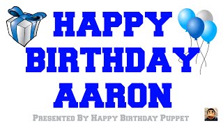 Happy Birthday Aaron - Best Happy Birthday Song Ever