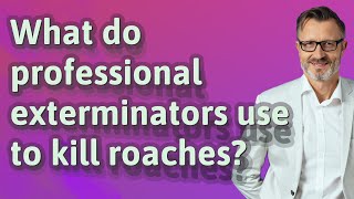 What do professional exterminators use to kill roaches?