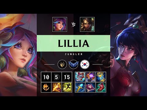 Lillia Jungle vs Nidalee - KR Diamond Patch 25.06