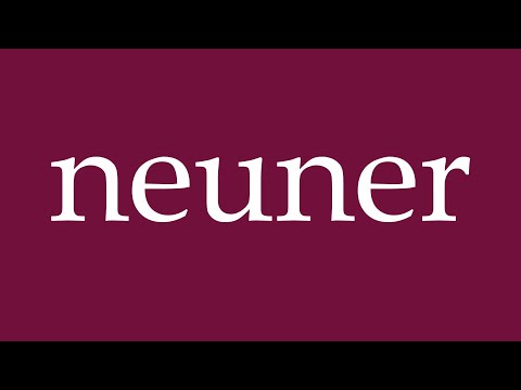 How to Pronounce ''neuner'' (nines) Correctly in German