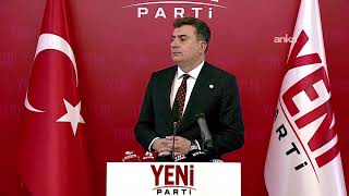 YENİ Parti Sözcüsü Zeynel Emre,  Parti Genel Merkezi’nde açıklama yapı