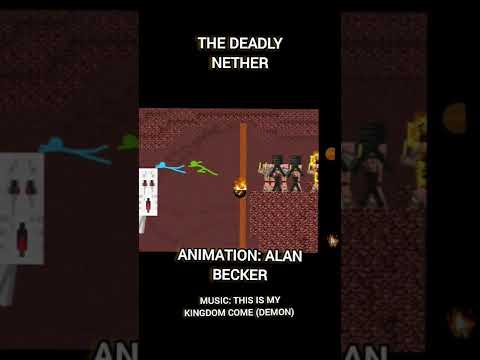 the deadly nether || animation alan becker || song this is my kingdom come #shorts