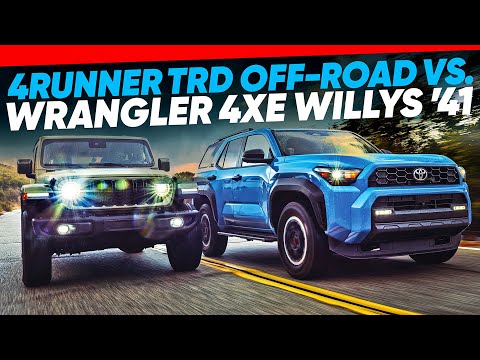 2025 Toyota 4Runner TRD Off-Road vs. 2025 Jeep Wrangler 4xe Willys ‘41 Comparison Test
